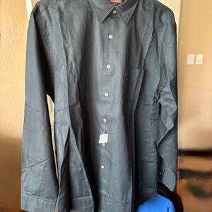 Nordstrom Black Dress Shirt Professional Business Attire. No smoking home, new